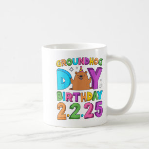 Mug Chapeau de fête d'anniversaire Jour de la marmotte