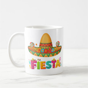 Mug Chapeau de Fiesta Vibrant & Lettres Décorées