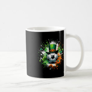Mug Chapeau de lutin de bille de football Shamrock irl