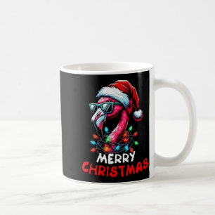 Mug Chapeau de Noël Flamant Santa Lumière de Noël