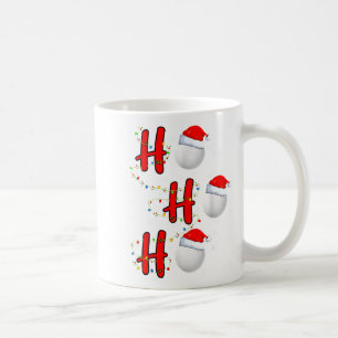 Mug Chapeau de Père Noël de balle de golf Ho Ho Ho Hom
