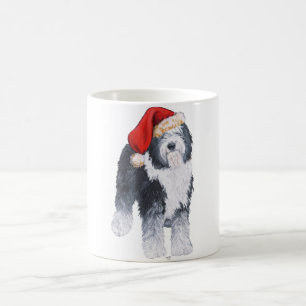 Mug Chapeau de Père Noël Old English Sheepdog