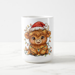 Mug Chapeau de Père Noël Vache des Highlands Lumin