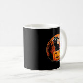Mug Chapeau de sorcière de chat noir Halloween mignon (Devant droit)