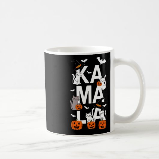 Mug Chapeau de sorcière de citrouille de chat de Kamal (Droite)