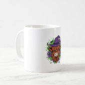 Mug Chapeau de sorcière de vache des Highlands Hallowe (Devant gauche)