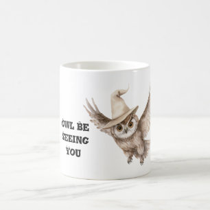 Mug Chapeau d'Halloween Hibou Vous Verra