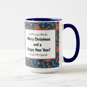 Mug Chapeau Écharpe de Noël Pull Ugly Rouge Blanc