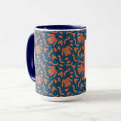 Mug Chapeau Écharpe de Noël Pull Ugly Rouge Blanc (Devant gauche)