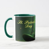 Mug Chapeau et motif de trèfle de la Saint-Patrick (Gauche)