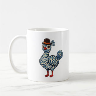 Mug Chapeau Melon Marron Paon Femelle Mignon