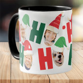 Mug Chapeaux de Noël mignons modernes Huit photos de f