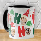 Mug Chapeaux de Noël mignons modernes Huit photos de f