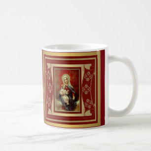 Mug Chapelet de Vierge Marie Madonna w/Baby Jésus