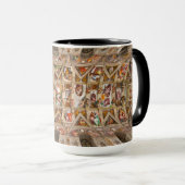 Mug Chapelle Sixtine Plafond par Michel-Ange (Devant droit)