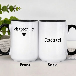 Mug Chapitre personnalisé 40 e anniversaire