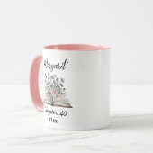 Mug Chapter 40 Floral Book - Custom Birthday Gift  (Devant gauche)