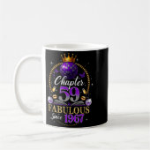 Mug Chapter 59 Since 1967 Purple Disco Ball 59th Birth (Gauche)