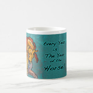 Mug Chaque année est l'année du cheval