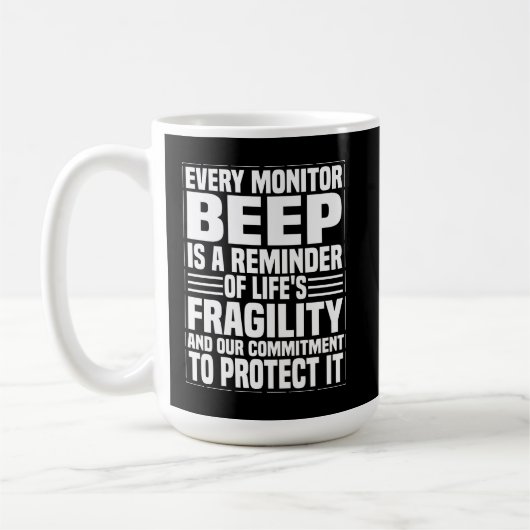 Mug  Chaque bip compte – Alerte et dévoué (Gauche)