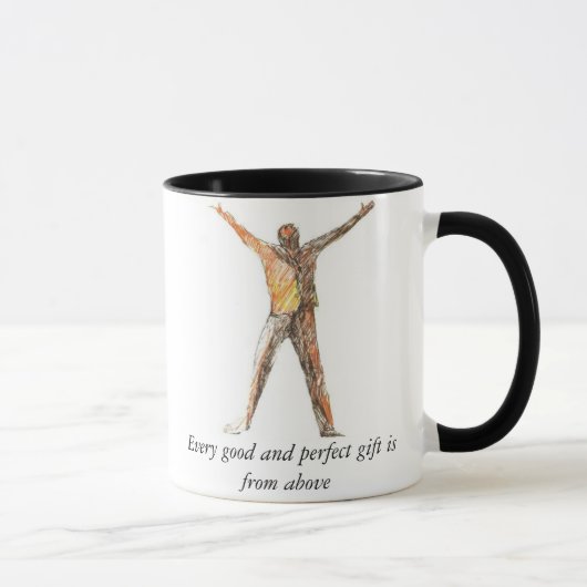 Mug Chaque bon et parfait cadeau est d'en haut (Droite)