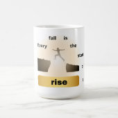 Mug « Chaque chute est le début d'une ascension – Saut (Centre)