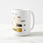 Mug « Chaque chute est le début d'une ascension – Saut (Devant droit)