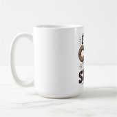 Mug Chaque coupe raconte une histoire - Bois rustique (Gauche)