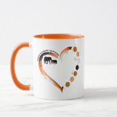 Mug Chaque éléphant compte Golden Heart Elephant Paws (Gauche)