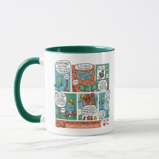 Mug Chaque enfant une bande dessinée de lecteur (Gauche)