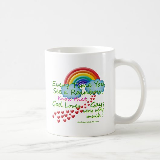 Mug Chaque fois que vous voyez un arc-en-ciel (Droite)