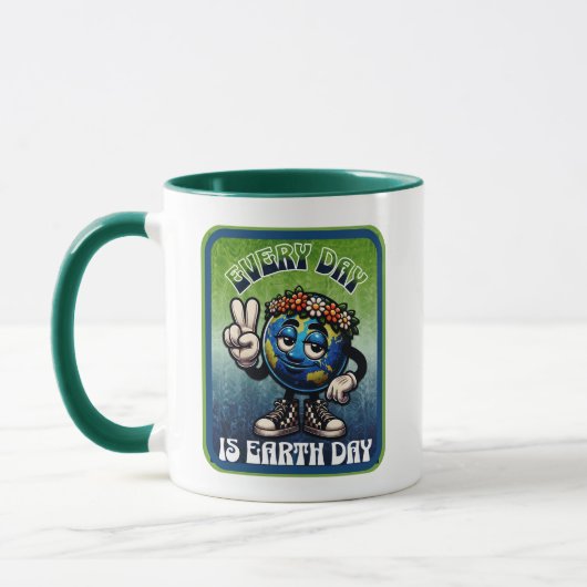 Mug Chaque jour est Jour des terres (Gauche)