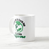 Mug Chaque jour est Jour des terres, faisons une diffé (Devant gauche)