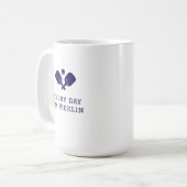 Mug Chaque jour je suis picklin - drôle bleu Picklebal (Devant gauche)