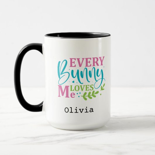 Mug Chaque Lapin M'Aime Drôle Pâques (Gauche)