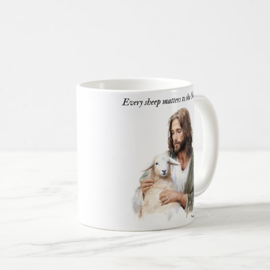 Mug Chaque mouton compte pour le berger (Devant droit)