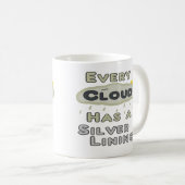 Mug Chaque Nuage A Un Doublure Argent (Devant droit)
