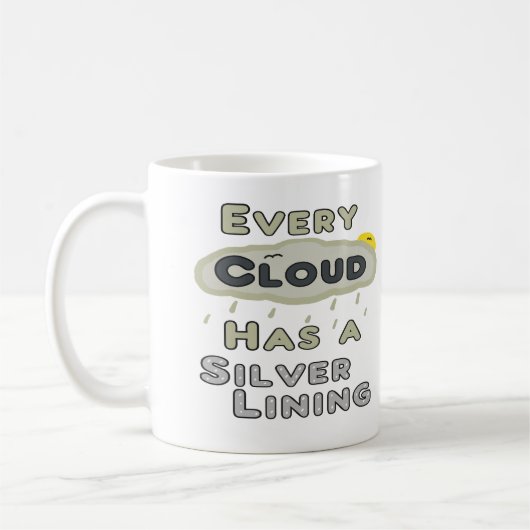 Mug Chaque Nuage A Un Doublure Argent (Gauche)