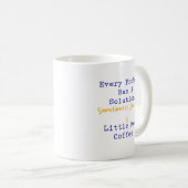 Mug Chaque problème a une solution Plus de café Mathém (Devant droit)