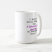 Mug Chaque problème a une solution Trouvez-la patiemme (Devant droit)