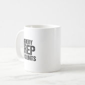 Mug Chaque répétition compte Haltérophile Culturisme B (Devant gauche)