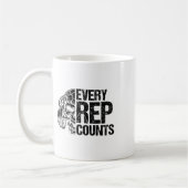 Mug Chaque répétition compte Haltérophile Culturisme B (Gauche)
