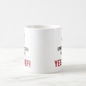 Mug Chaque seconde compte Oui Chef! T-Shirt (Centre)