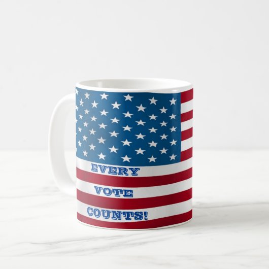 Mug Chaque Vote Compte ! -Mug (Devant gauche)