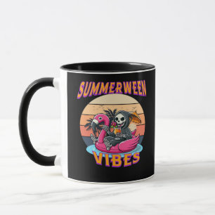Mug Char de Flamant rose Summerween Vibes Grim Reaper 