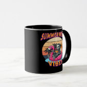Mug Char de Flamant rose Summerween Vibes Grim Reaper  (Devant droit)