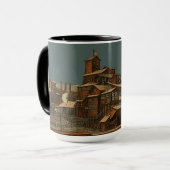 Mug Charbon Anthracite Mine de charbon Mine de charbon (Devant gauche)