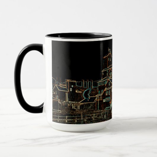 Mug Charbon Anthracite Mines Charbon Miner Miner néon  (Gauche)