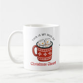 Mug Charbon chaud de Noël tiré à la main Fun Christmas (Gauche)