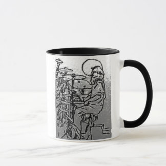 Mug charbon de bois de batteur de crayon